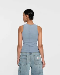 Cherry Off Road Tank Top (Dusty Blue) New