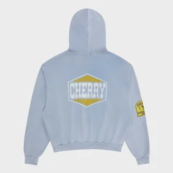 Cherry Off Road Zip-Up Hoodie (Dusty Blue) Clearance