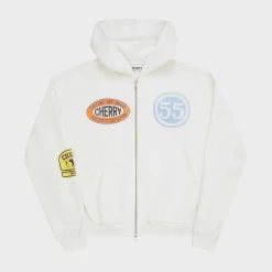 Cherry Off Road Zip-Up Hoodie (Vintage White) Discount