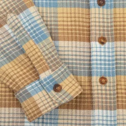 Cherry Plaid Overshirt (Beige) Fashion