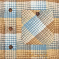 Cherry Plaid Overshirt (Beige) Fashion