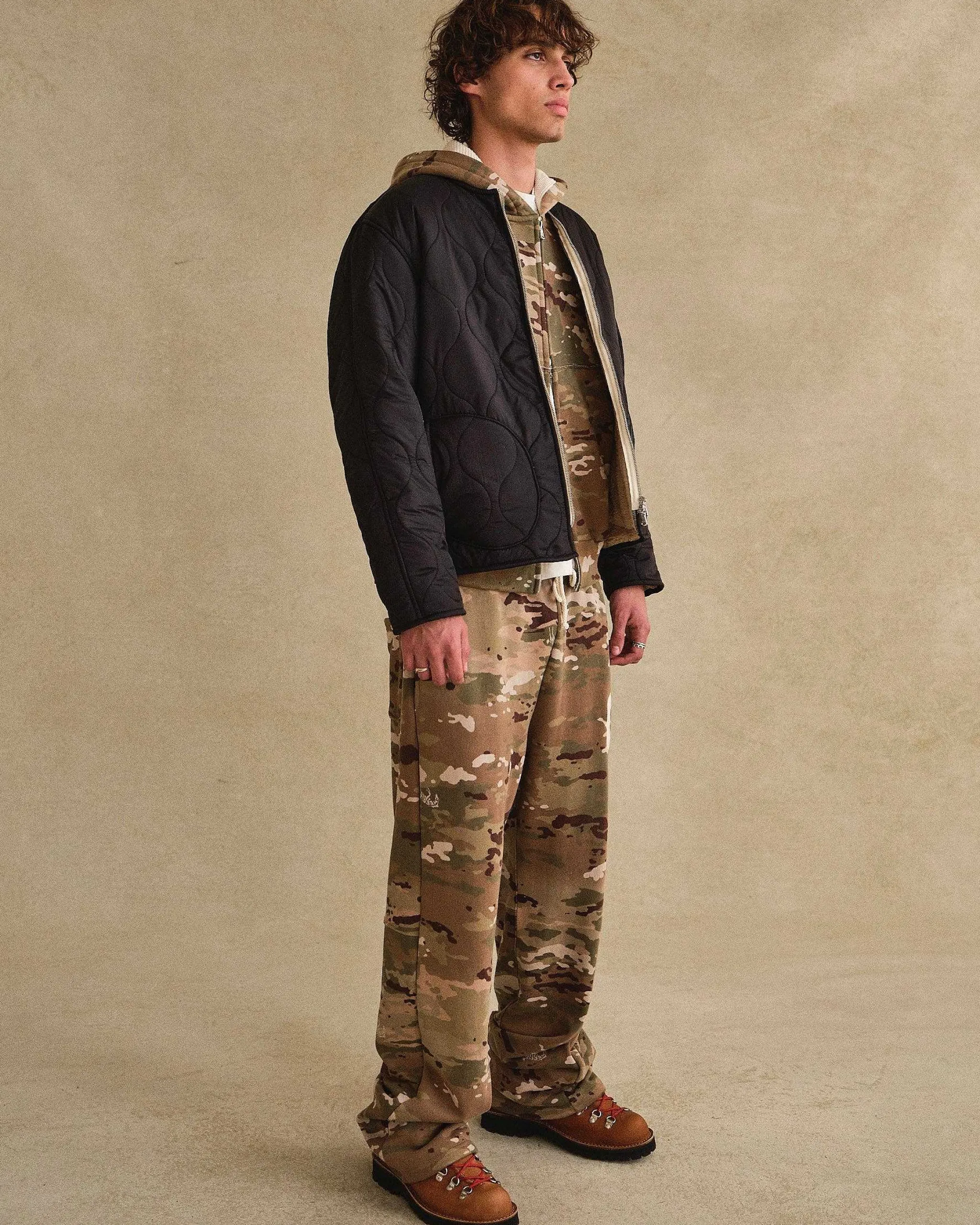 Cherry Quilted Shell Jacket (Black) Clearance