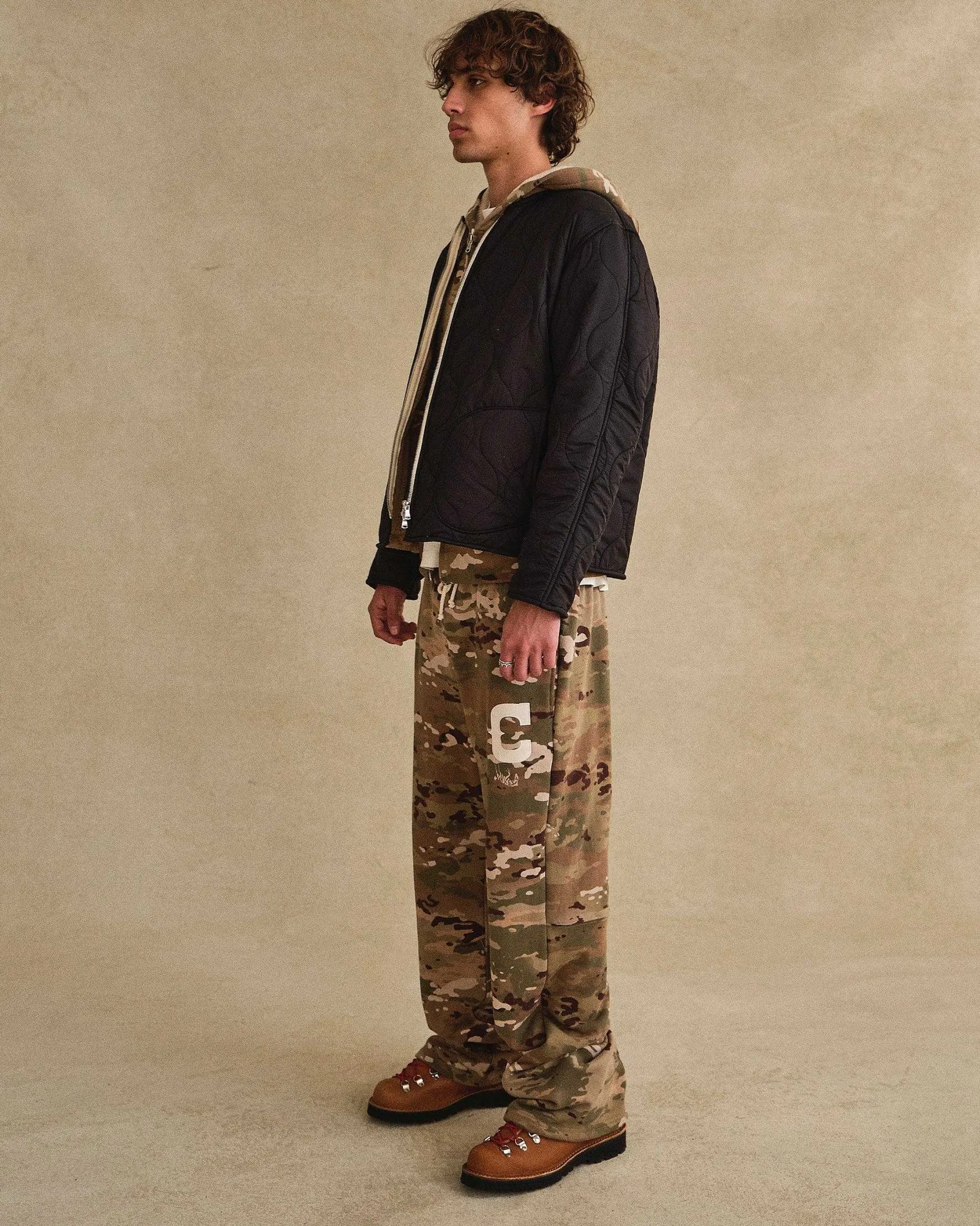 Cherry Quilted Shell Jacket (Black) Clearance