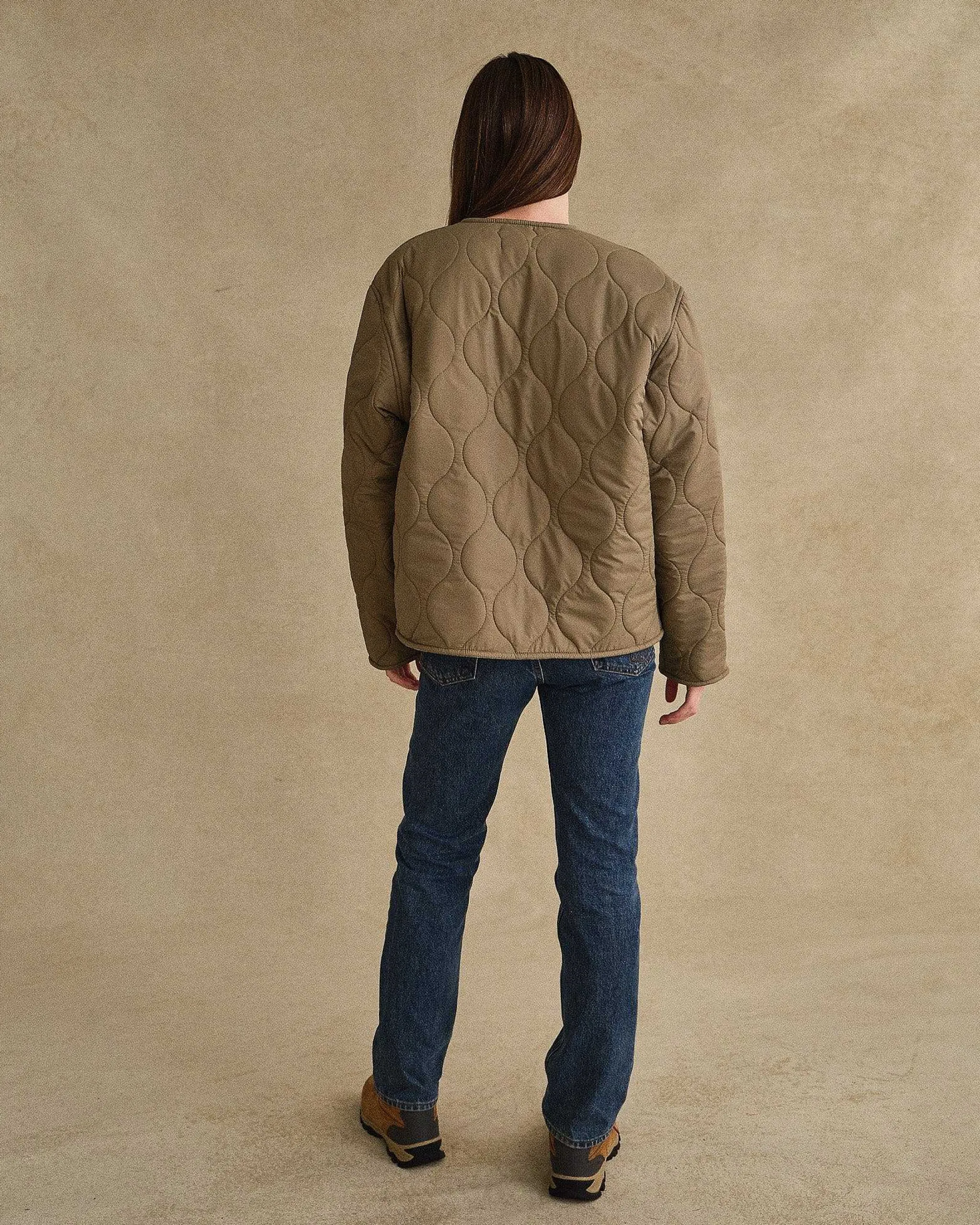 Cherry Quilted Shell Jacket (Green) Best Sale