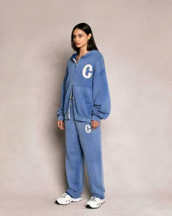 Cherry Ranch Wear Raw Sweatpants (Royal) Sale