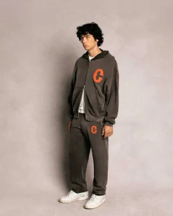 Cherry Ranch Wear Zip-Up Hoodie (Espresso) Sale