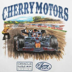 Cherry Red Bull Racing Henley Sweatshirt (White) Outlet