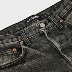 Cherry Relaxed 5 Pocket Denim (Grey) Best