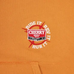 Cherry Ride It, Rev It Hoodie (Orange) Cheap