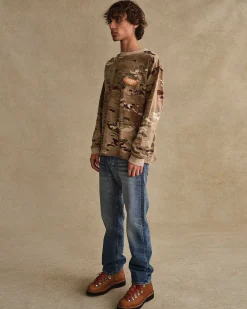 Cherry Ride It, Rev It Pocket L/S T-Shirt (Camo) New