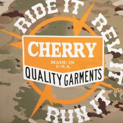 Cherry Ride It, Rev It Pocket L/S T-Shirt (Camo) New