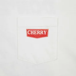 Cherry Ride Pocket Tee (White) Best