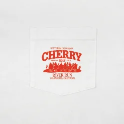 Cherry River Run Boxy Pocket Thermal L/S (Vintage White) Best Sale