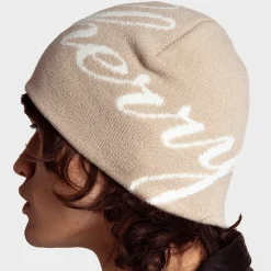 Cherry Skull Cap Beanie (Khaki) Best