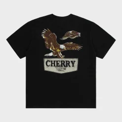 Cherry Soaring Eagle Pocket Tee (Vintage Black) Fashion