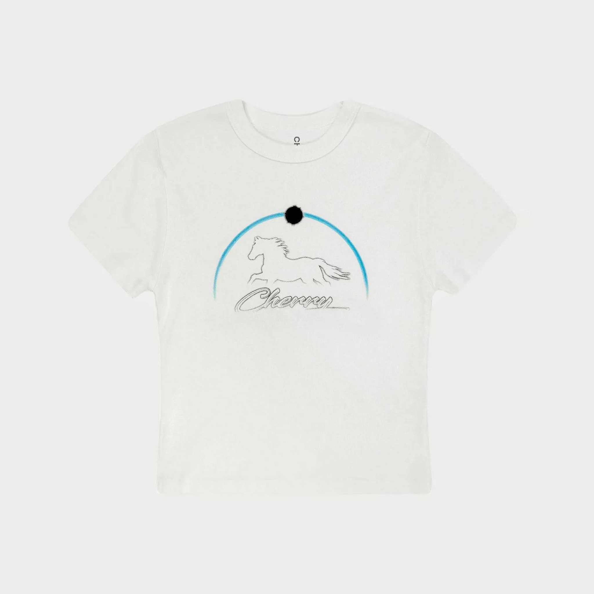 Cherry Stardust Baby Tee (Vintage White) Online