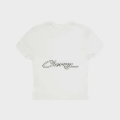Cherry Stardust Baby Tee (Vintage White) Online