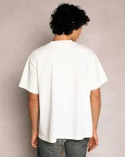 Cherry Stardust Boxy Pocket Tee (Vintage White) Outlet