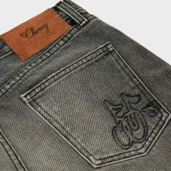 Cherry Straight 5 Pocket Denim (Grey) Sale