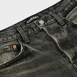 Cherry Straight 5 Pocket Denim (Grey) Sale