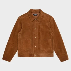 Cherry Suede Rancher Jacket (Cigar) Flash Sale