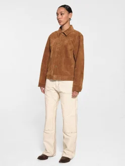 Cherry Suede Rancher Jacket (Cigar) Flash Sale