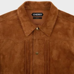 Cherry Suede Rancher Jacket (Cigar) Flash Sale