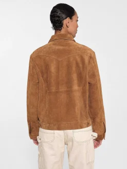 Cherry Suede Rancher Jacket (Cigar) Flash Sale