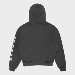 Cherry Thermal Zip-Up Hoodie (Black) Shop