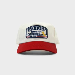 Cherry Trophy 5 Panel (Ivory/Red) Cheap