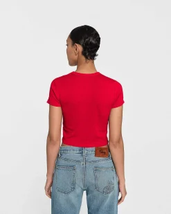 Cherry Trophy Baby Tee (Red) Hot