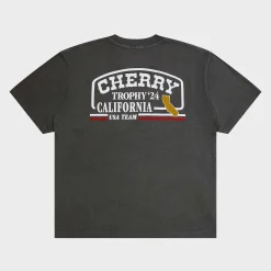 Cherry Trophy Premium Organic Cotton T-Shirt (Ash) Flash Sale