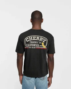 Cherry Trophy Premium Organic Cotton T-Shirt (Ash) Flash Sale