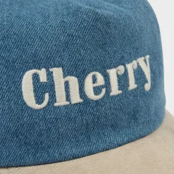 Cherry Two Tone Classic 5 Panel (Indigo/Beige) Outlet