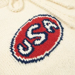 Cherry Usa Knit Shorts (Cream) Hot