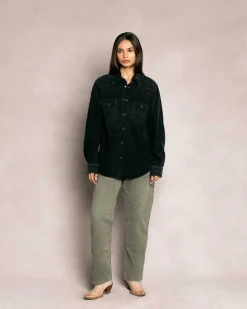 Cherry Western Snap Shirt (Black) Online