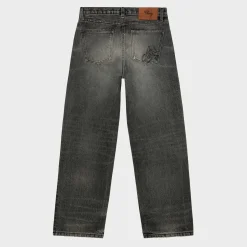 Cherry Wide Leg 5 Pocket Denim (Grey) Cheap