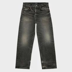Cherry Wide Leg 5 Pocket Denim (Grey) Cheap
