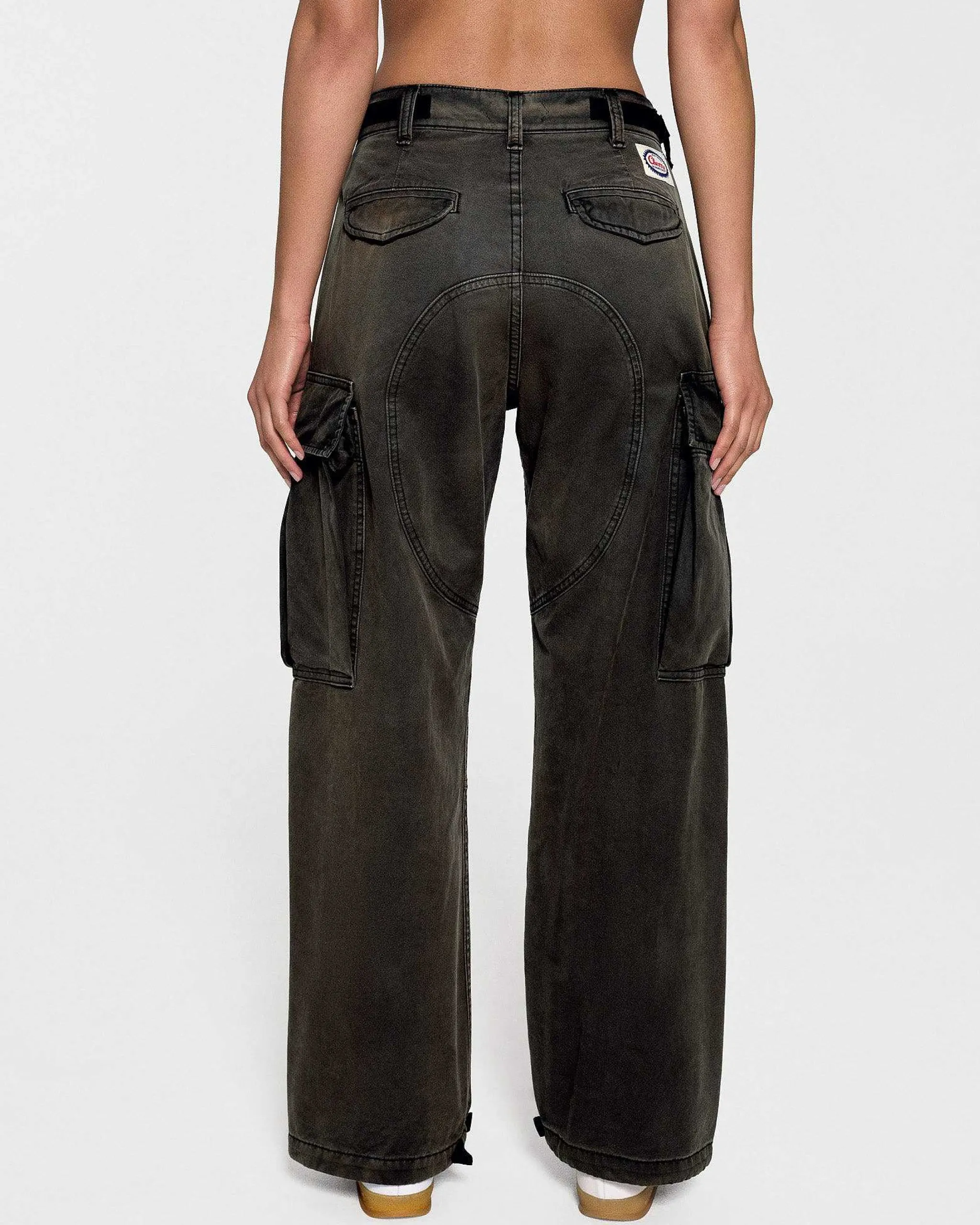 Cherry Wide Leg Cargo (Vintage Black) Best Sale