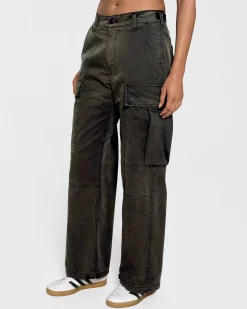 Cherry Wide Leg Cargo (Vintage Black) Best Sale