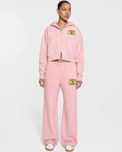 Cherry Women'S Cropped Zip-Up Hoodie (Pink) Shop