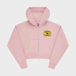 Cherry Women'S Cropped Zip-Up Hoodie (Pink) Shop
