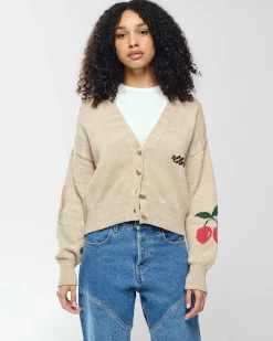 Cherry Womens Stables Cardigan (Heather Oat) Shop