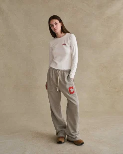Cherry Women'S Thermal Long Sleeve Tee (White) Clearance