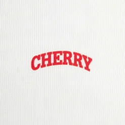 Cherry Women'S Thermal Long Sleeve Tee (White) Clearance