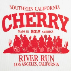 Cherry Women'S Thermal Long Sleeve Tee (White) Clearance