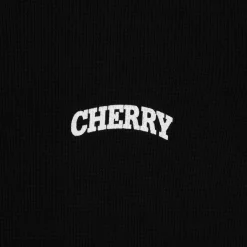 Cherry Women'S Thermal Long Sleeve Tee (Black) Sale